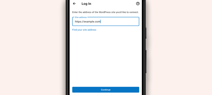 Wpisz adres witryny Enter site address