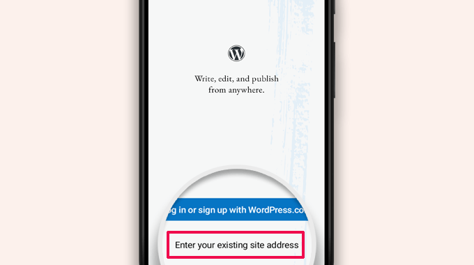 Zaloguj się do aplikacji WordPress Sign in to WordPress app