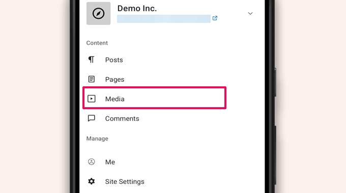Zarządzaj multimediami w aplikacji WordPress Manage media in WordPress app