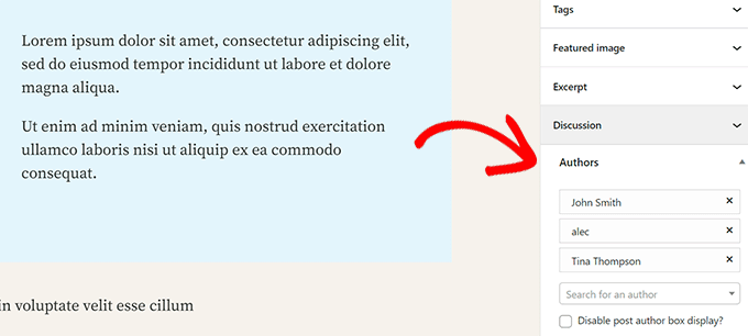 여러 작성자 추가 Add multiple authors