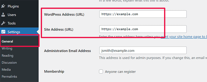 WordPress URL 업데이트 Update WordPress URLs