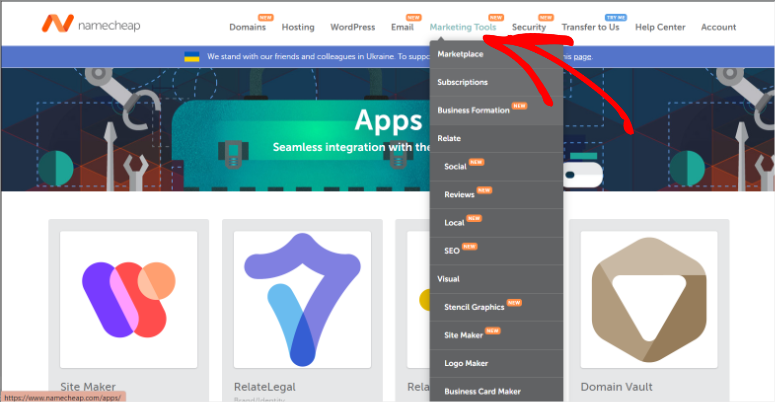 namecheap-marketing-tools - IsItWP - Detector gratuit de teme WordPress namecheap marketing tools