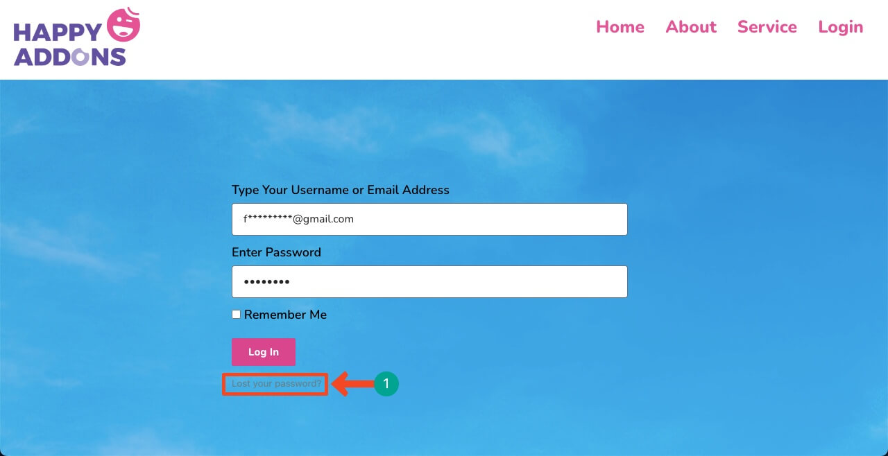 Elementor 22를 사용하여 WordPress에 로그인 페이지를 만드는 방법 Preview the Login page