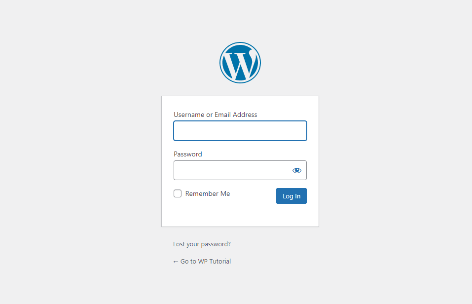 Elementor 1을 사용하여 WordPress에 로그인 페이지를 만드는 방법 WordPress default login page