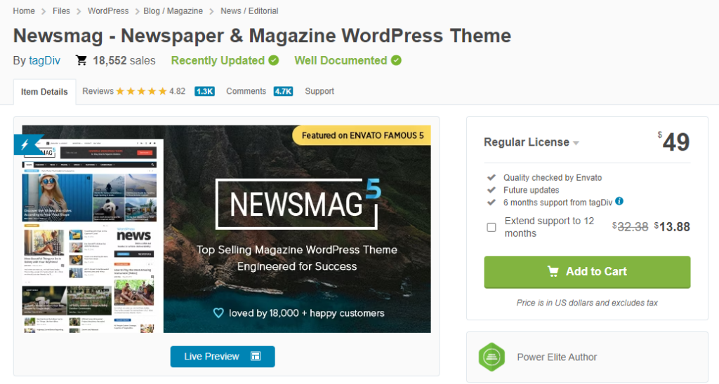 Newsmag WordPress 테마 - 패션 블로그를 위한 WordPress 테마