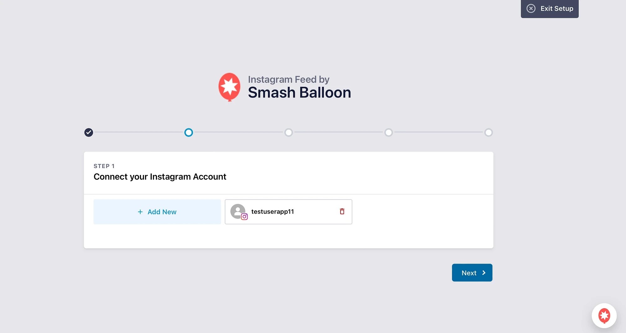 Smash Balon'a Instagram hesabı ekleyin.