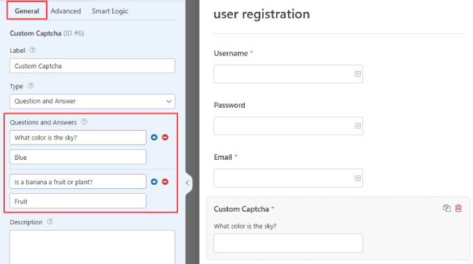 คำถามและคำตอบใน WPForms Question and answer in WPForms