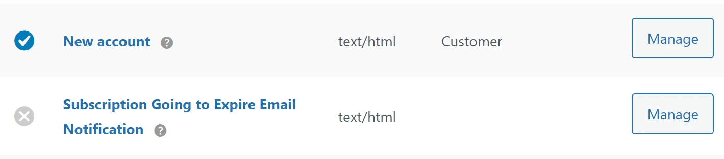 การกำหนดค่าอีเมลแจ้งเตือนการสมัคร WooCommerce
