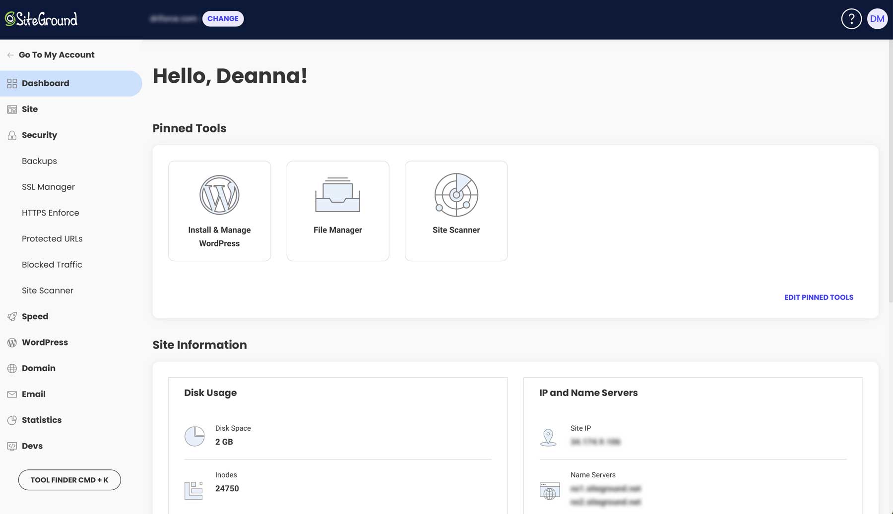 SiteGround 网站工具