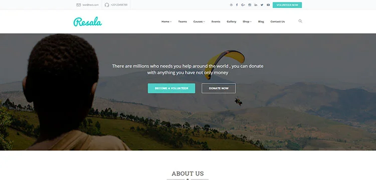Resala Charity & Crowdfunding ธีม WordPress RTL