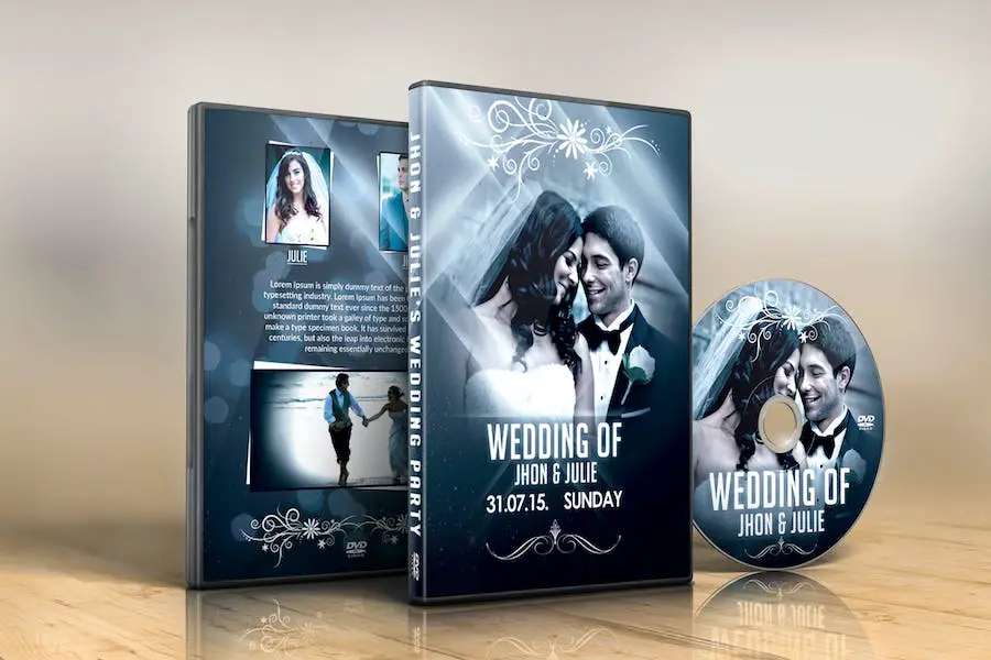Couverture du DVD de mariage -