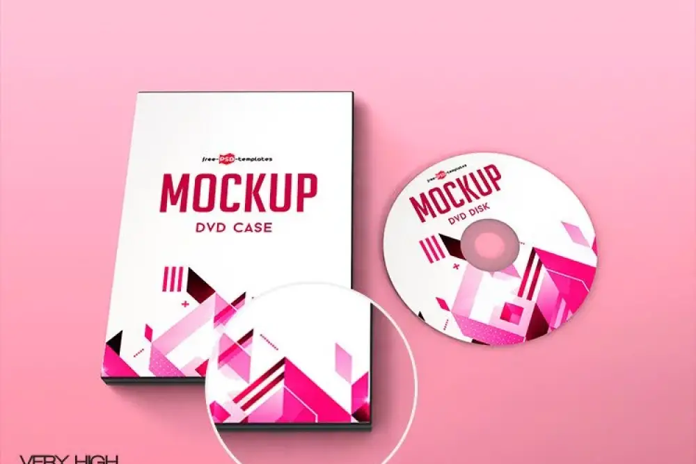 MAQUETTE DE BOÎTIER DE DVD GRATUITE EN PSD -