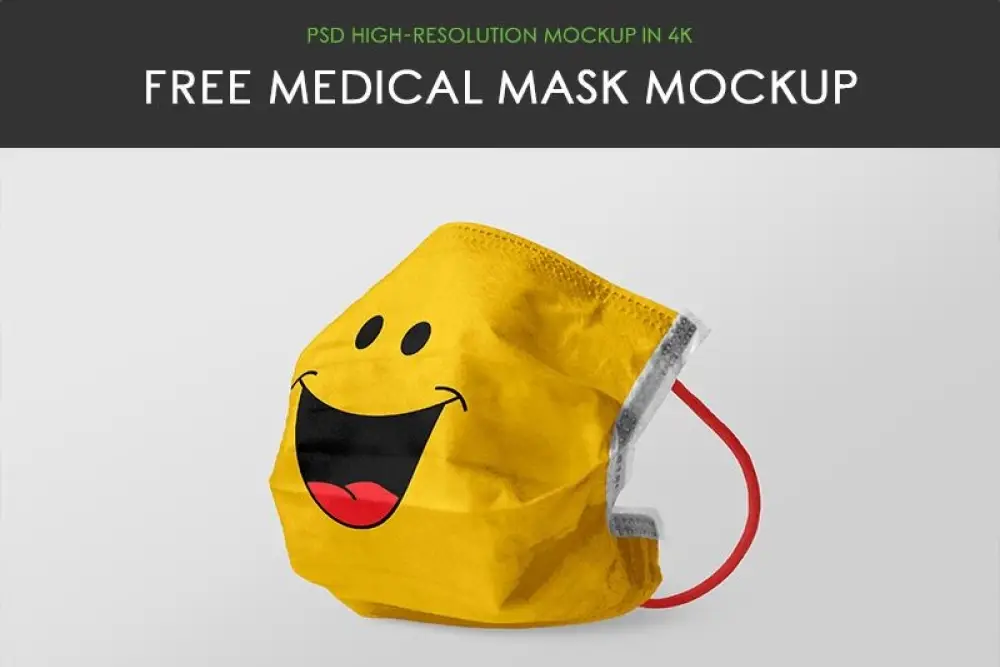 Machetă gratuită de mască medicală -