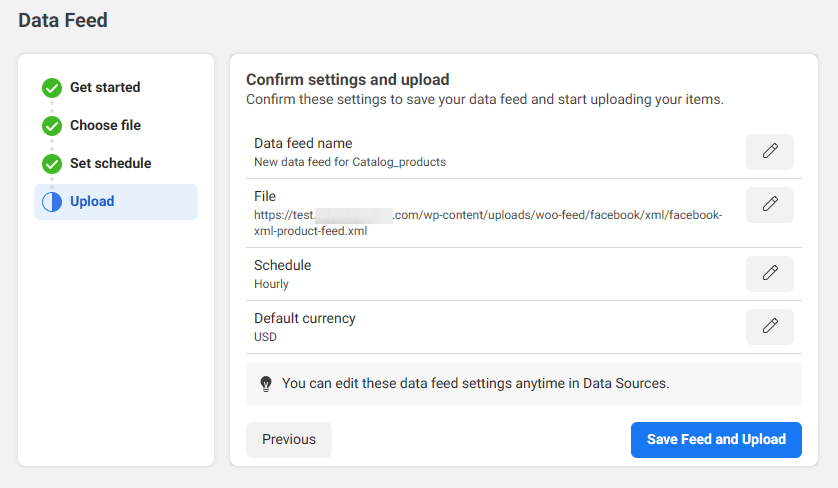 Flux de date pe CTX Feed Plugin