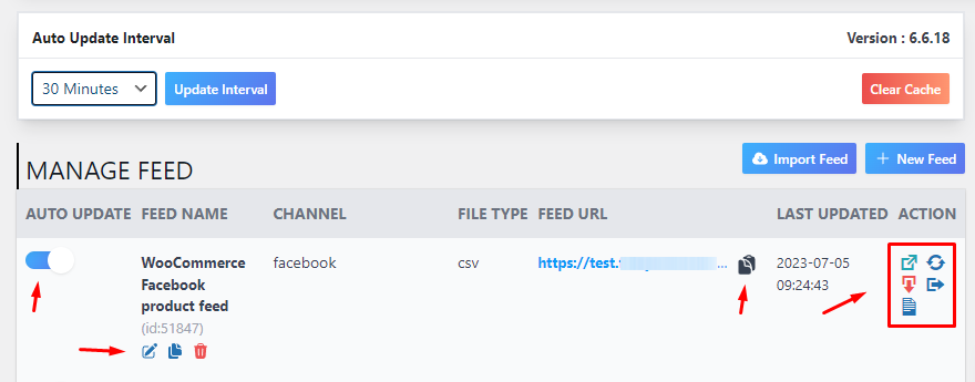 CTX Manage Feed