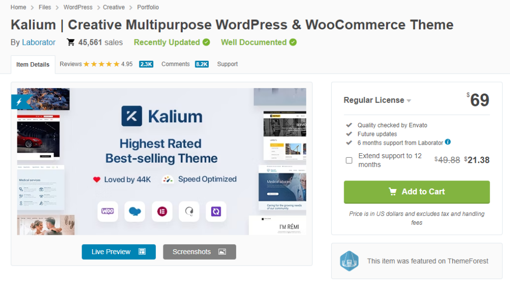 Kalium WordPress-Theme