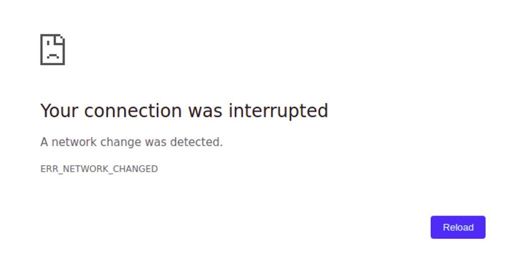 Comment réparer le ERR_NETWORK_CHANGED dans Chrome ? (7 méthodes) 3 your connection was interrupted