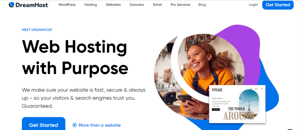 DreamHost ウェブホスティング