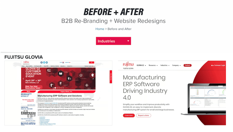 Before -After セクション - 出典: Bop Design