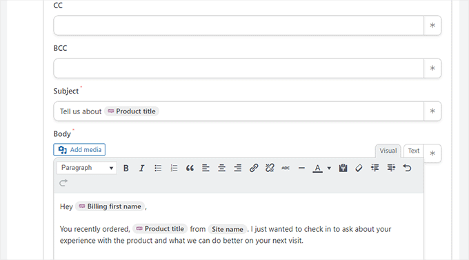 Crie seu e-mail Create your email