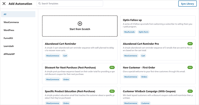 Novas automações do FunnelKit FunnelKit new automations
