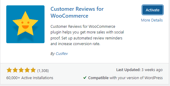 مراجعات العملاء لـ WooCommerce