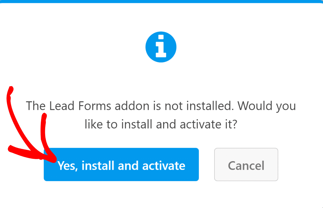 Install Lead Forms