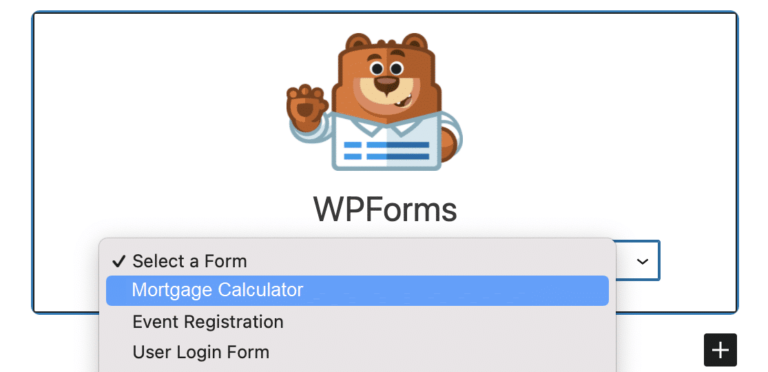 Select Calculator Form