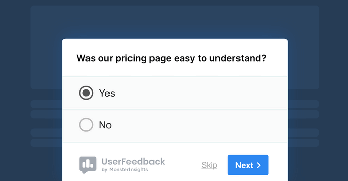 Przykład ankiety z opiniami klientów Customer feedback poll example