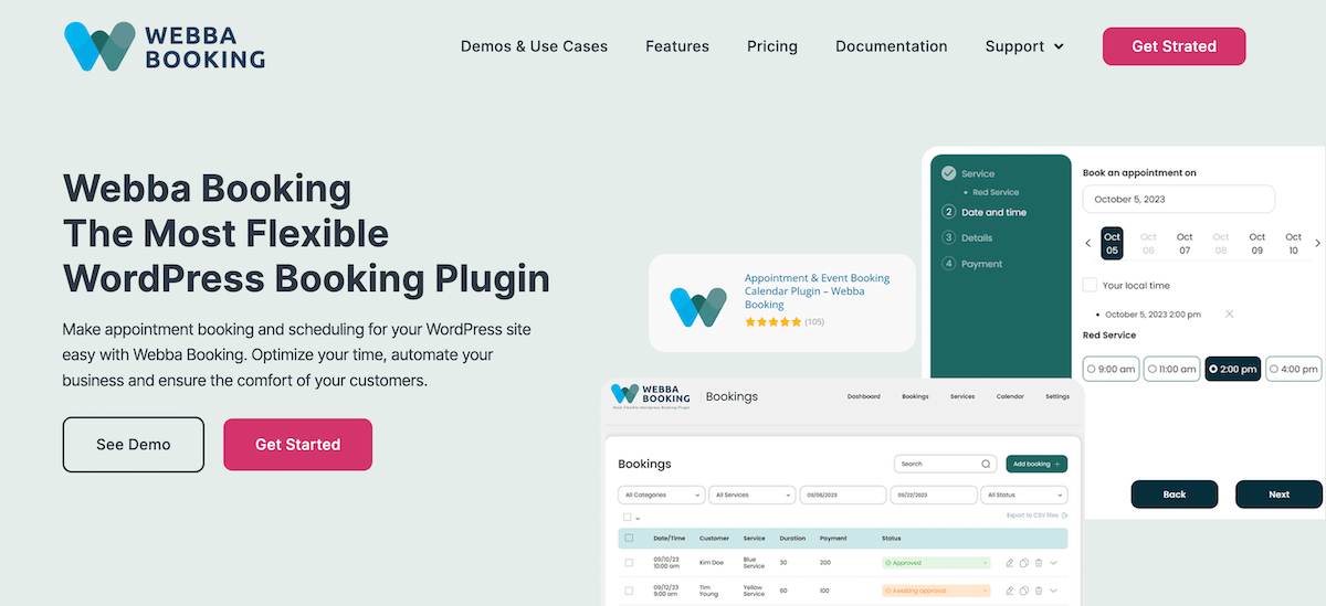 Plug-in di prenotazione Webba