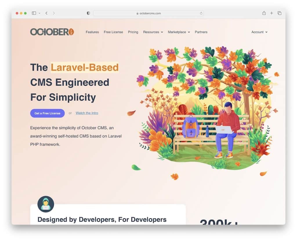 十月 Laravel CMS