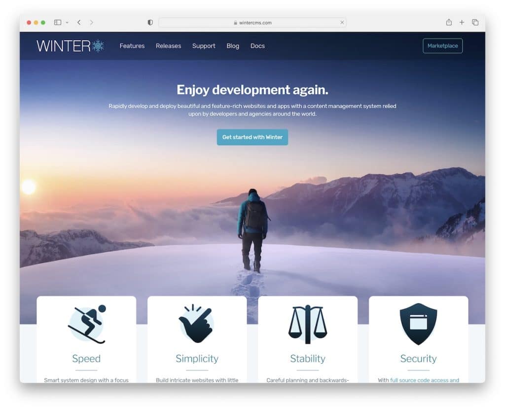 冬天 Laravel CMS