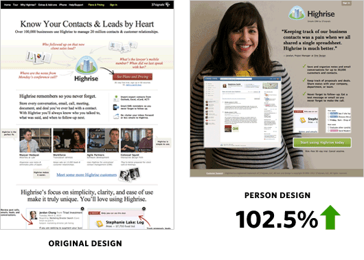 Web デザインのヒント: Web サイトのビジュアルに人物を使用する