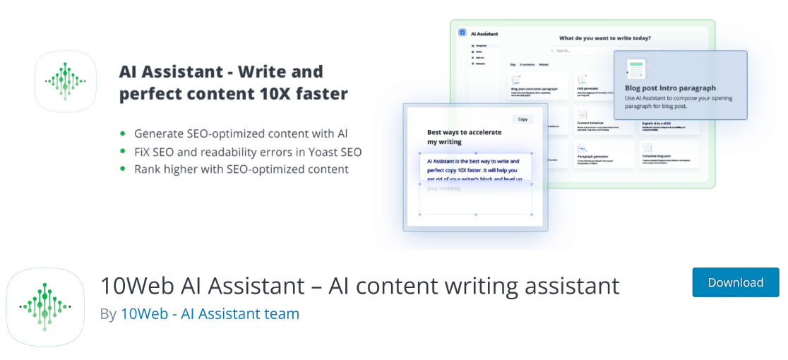 10Web AI Assistant