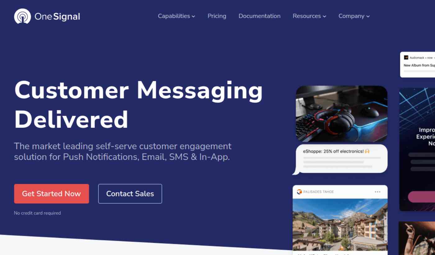Pemberitahuan push OneSignal HubSpot