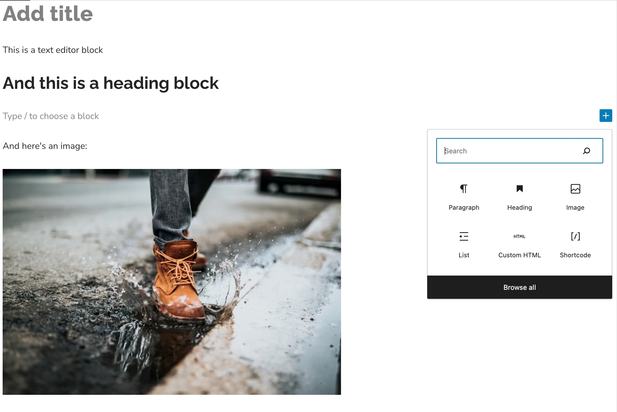 Générateur de sites Web WYSIWYG : WordPress - Modifier le message.