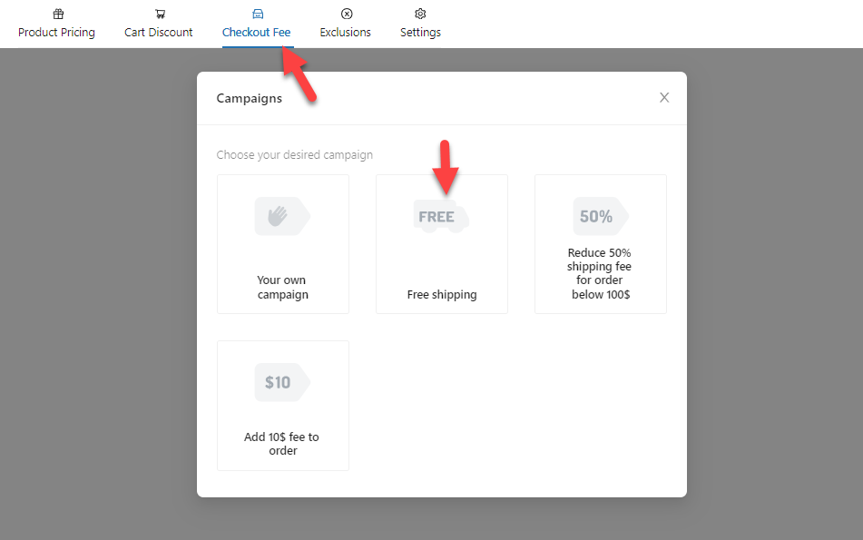 pago gratuito - envío gratuito - envío gratuito de woocommerce en productos específicos