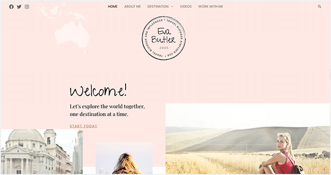 アストラ旅行ブログのテーマ Astra Travel Blog Theme