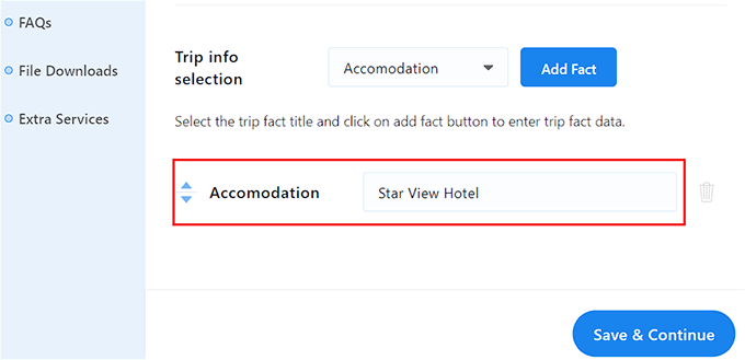旅行情報を追加する Add trip facts