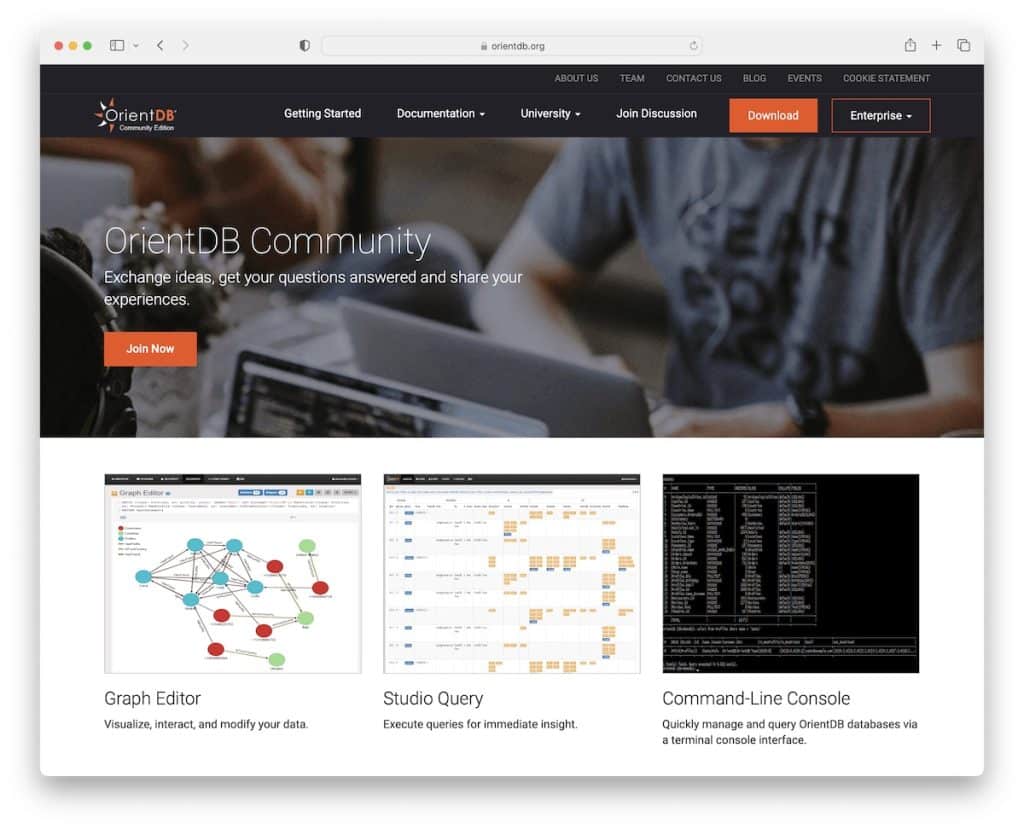 software de base de datos de código abierto orientdb