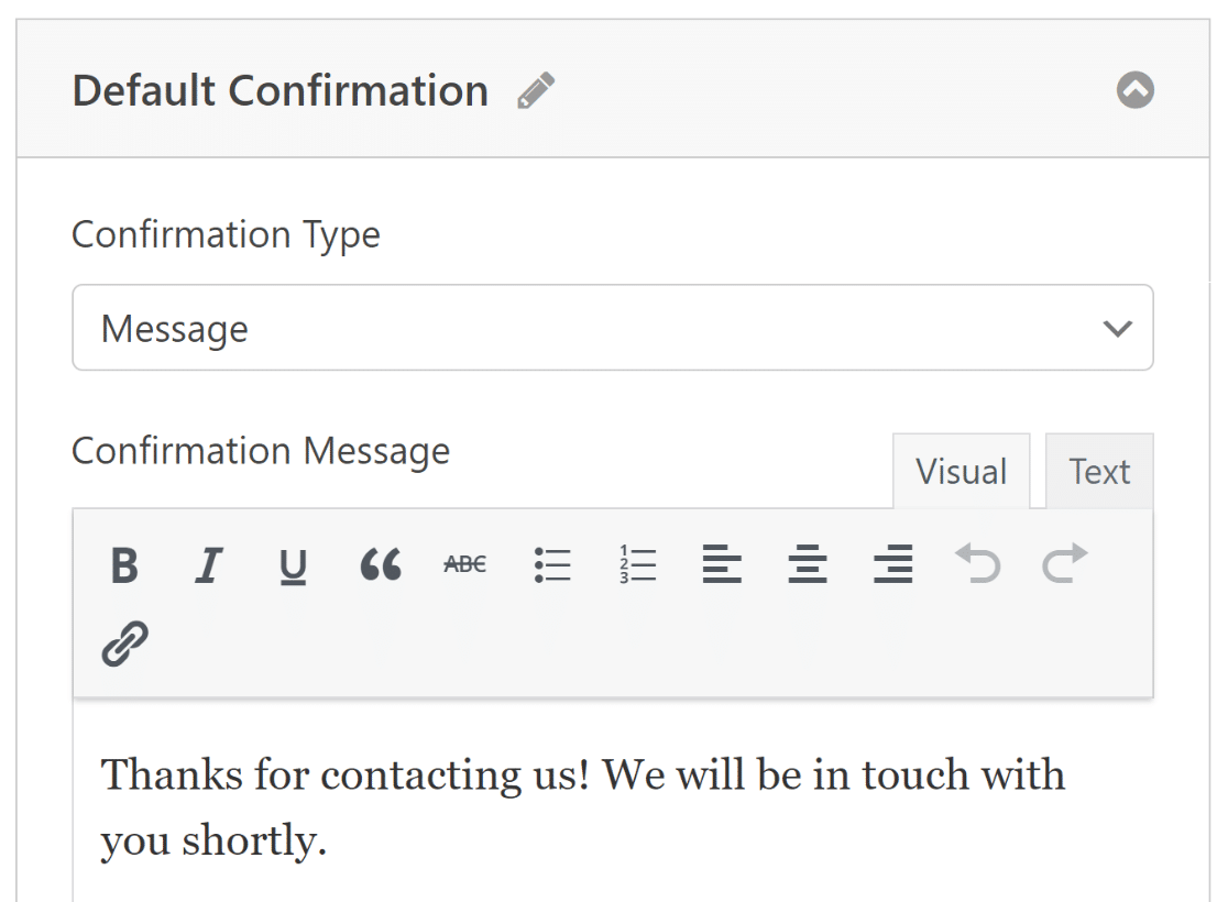 elementor multi step form confirmation message