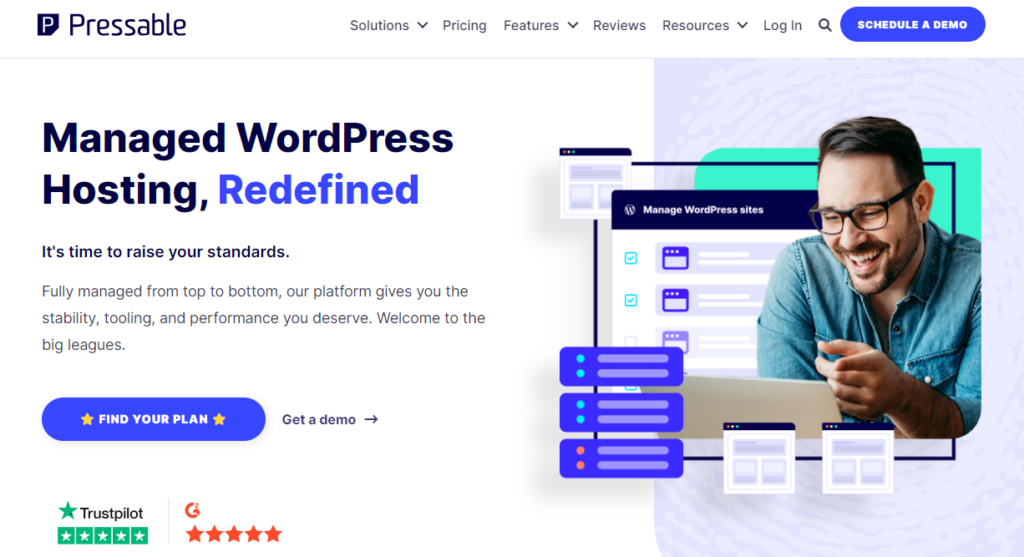 pressable - furnizori de găzduire WordPress în cloud