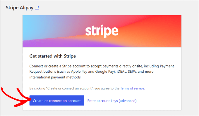 เชื่อมต่อแถบเพื่อ alipay Connect stripe to alipay