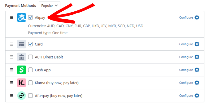 วิธีการชำระเงินอาลีเพย์ Alipay payment methods