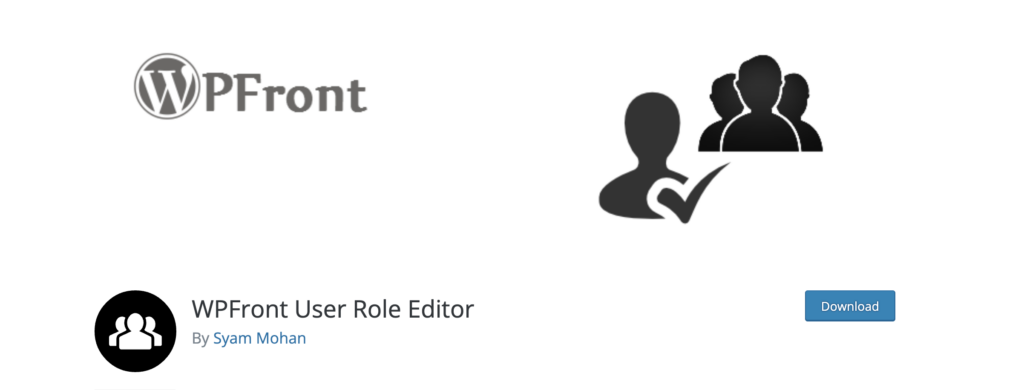 ตัวแก้ไขบทบาทผู้ใช้ wpfront