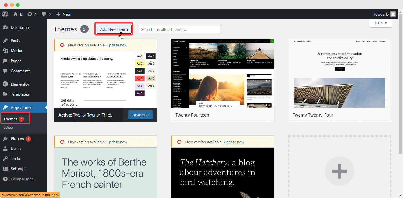 aqui está como instalar o tema vinte e vinte e quatro here is how to install the twenty twenty four theme