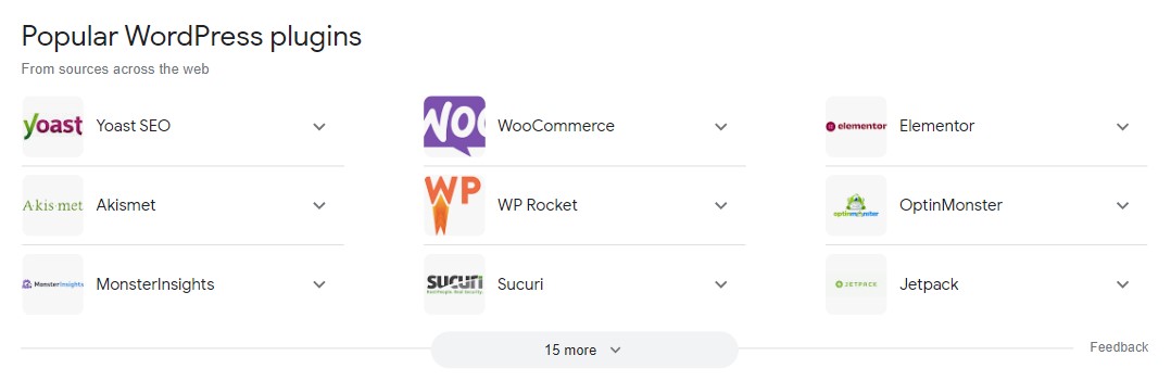 Trechos em destaque do Google para plug-ins do WordPress