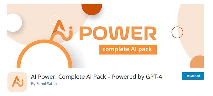 Plugin Kekuatan AI AI Power plugin