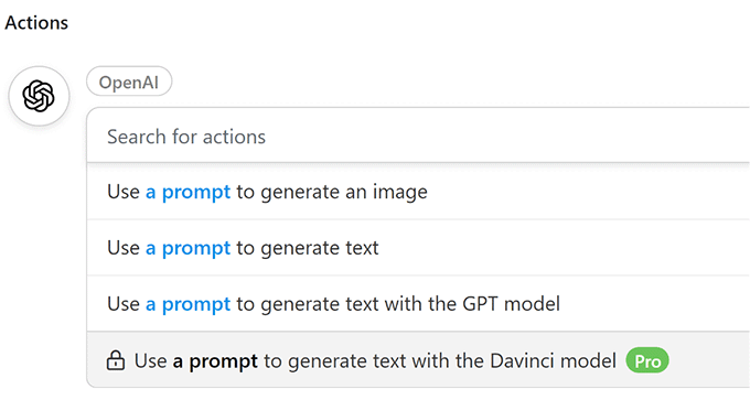 Tindakan automator yang luar biasa untuk ChatGPT Uncanny automator actions for ChatGPT
