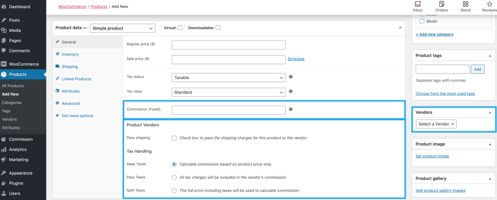 Dokan Multivendor vs Vendor Produk WC: Kemudahan Penggunaan, Fitur, Fleksibilitas, dan Lainnya 3 This image shows how to add products on WC Product Vendor powered marketplace